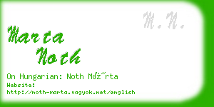 marta noth business card